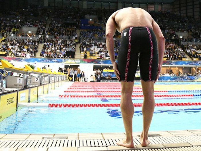 北島康介、逆境と「信は力なり」。2016年4月8日、ラストレースの記憶。<Number Web> photograph by AFLO SPORT