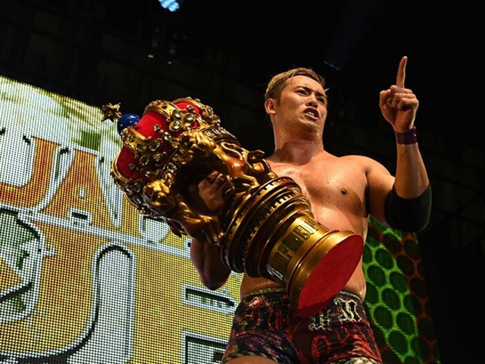 オカダ・カズチカの涙に見えた想い。MSGでのIWGP戦と柴田勝頼への誓い。<Number Web> photograph by Essei Hara