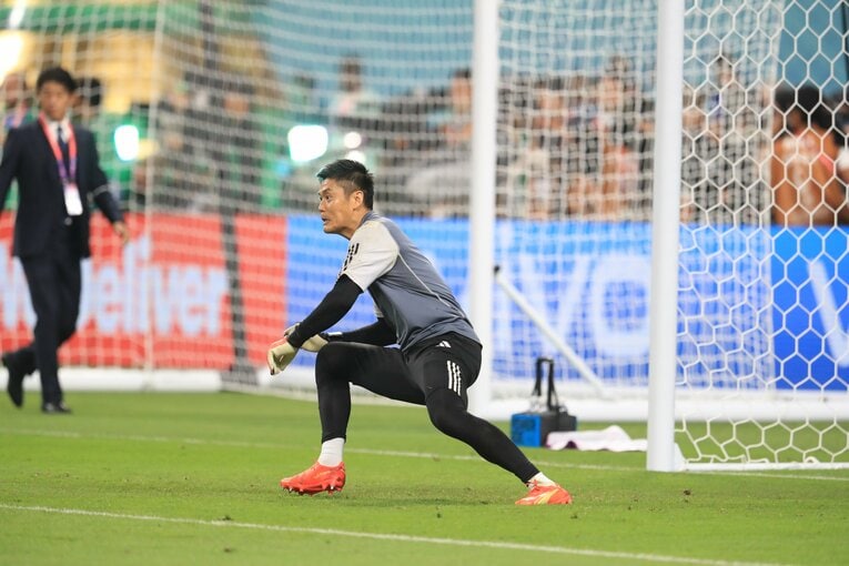 スペイン戦前の練習　©Kazuo Fukuchi／JMPA