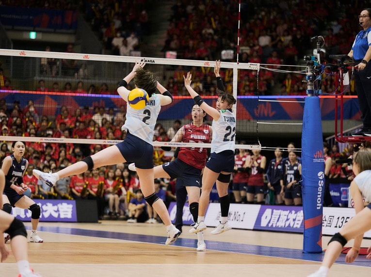 バレーボールネーションズリーグ 韓国戦　©︎Yuki Suenaga