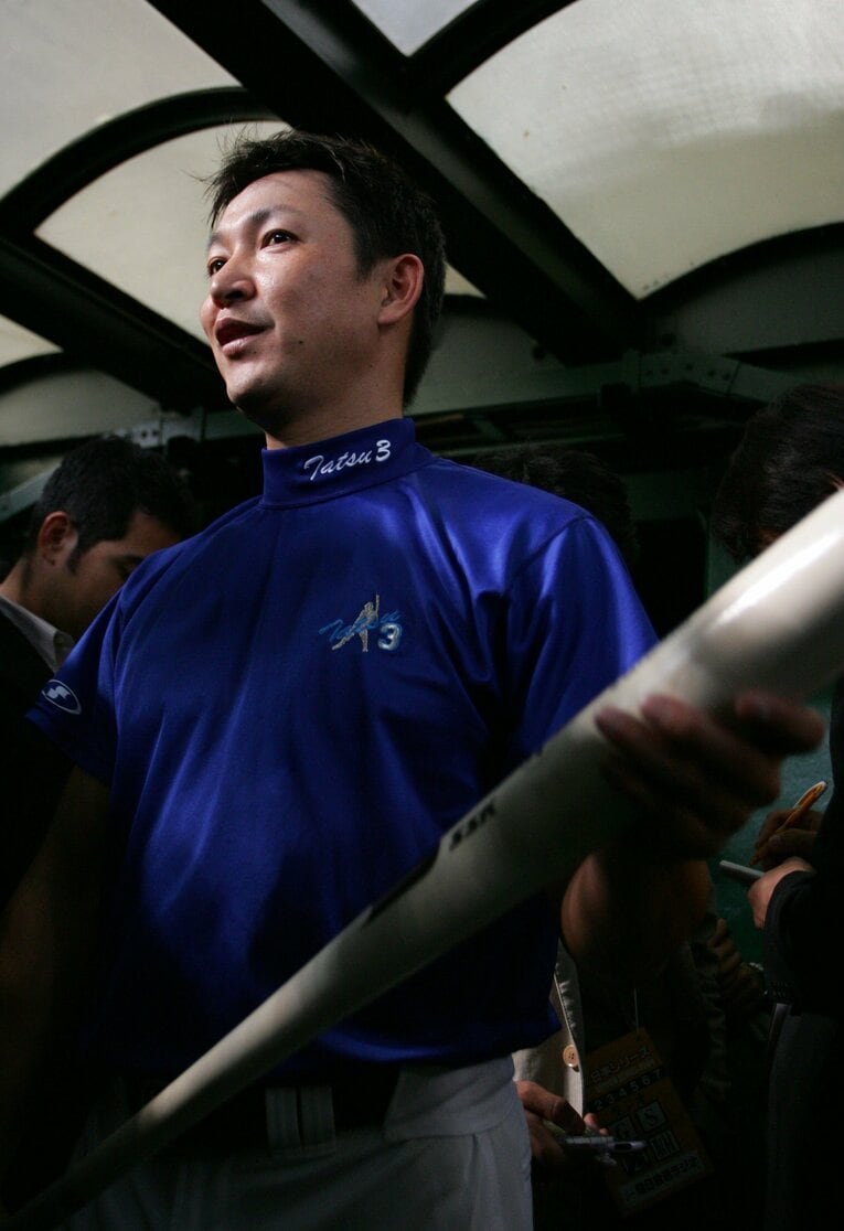 現役時代の立浪　©Sports Graphic Number