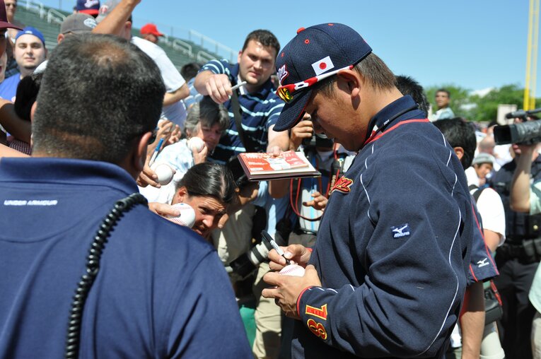 侍ジャパンの松坂　©Sports Graphic Number