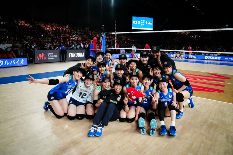 VNLセルビア戦　©︎Volleyball World