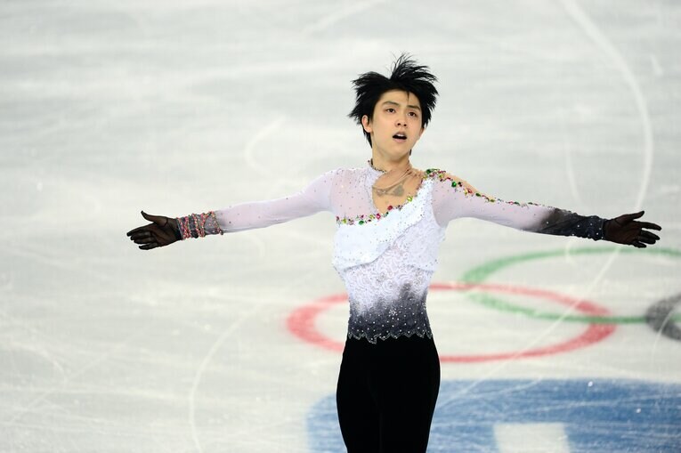 ソチ五輪での羽生結弦の演技　©JMPA