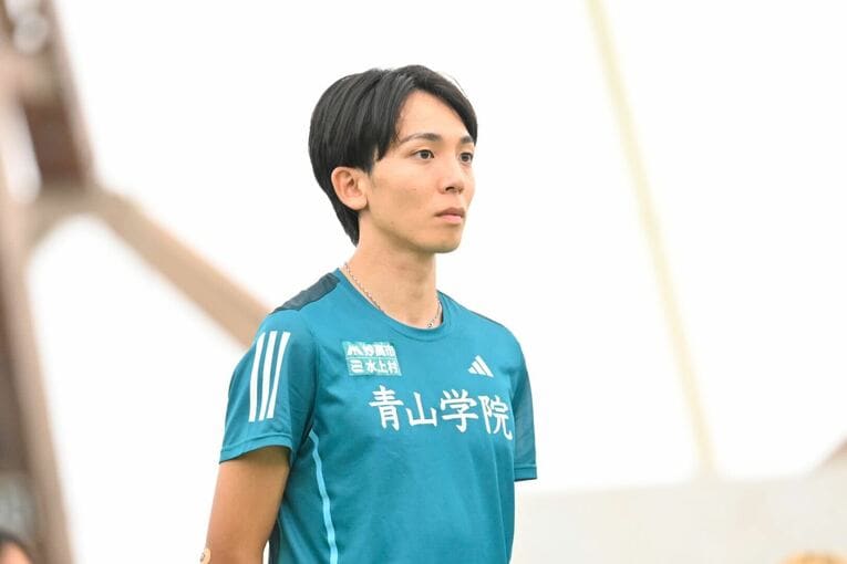 出雲駅伝表彰式での鶴川　©Nanae Suzuki