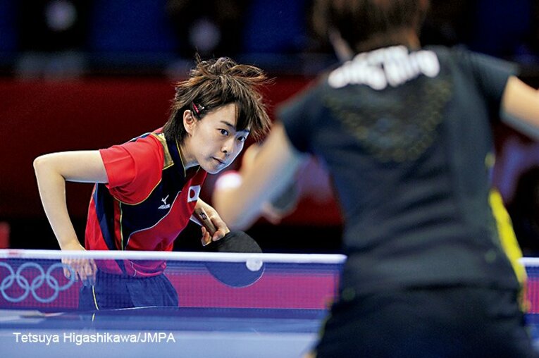 リオ五輪女子団体で日本卓球初のメダル（銀）を獲得　©JMPA