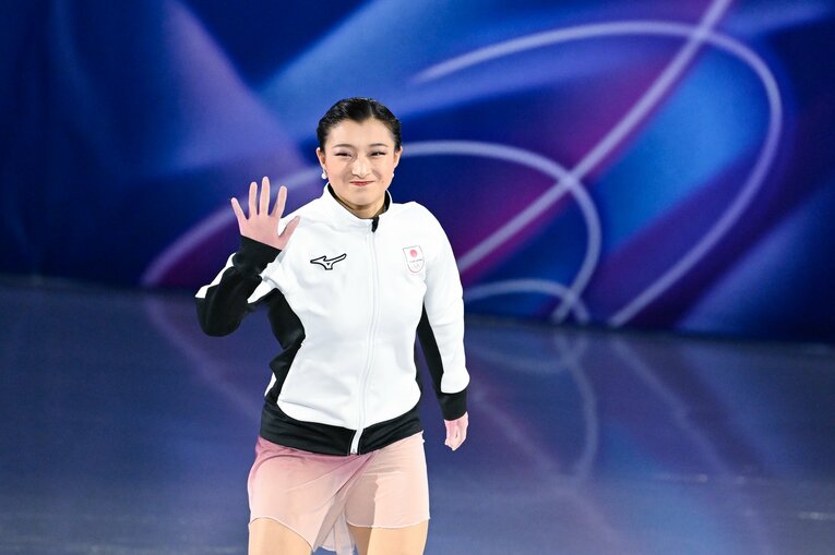 坂本花織の美しい演技…フィギュア団体で銀メダルを獲得した日本チーム　©Asami Enomoto／JMPA