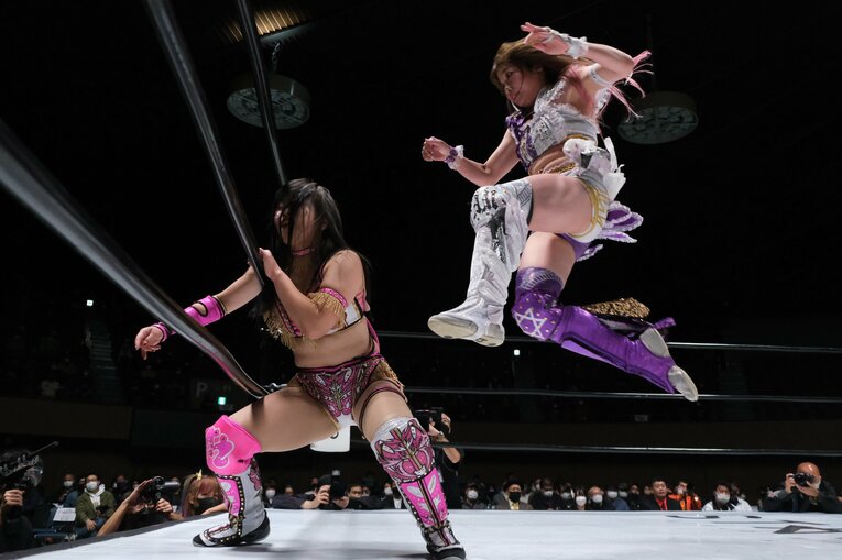 「コズミックエンジェルズ」の同門、白川未奈やウナギ・サヤカらの挑戦も退け、防衛を続けてきた　©Norihiro Hashimoto