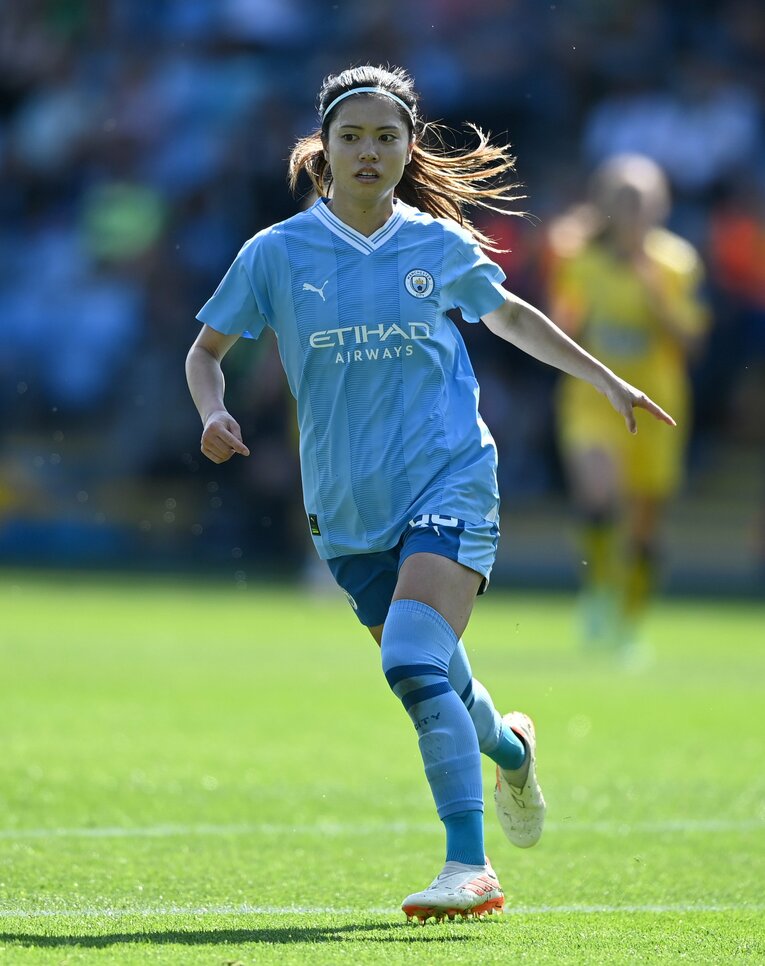 長谷川はマンチェスター・シティの中盤を司っている　©Getty Images