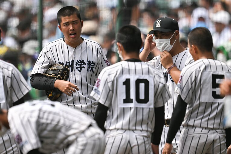 兄譲りのリーダーシップを発揮した九州学院・村上慶太　©Nanae Suzuki