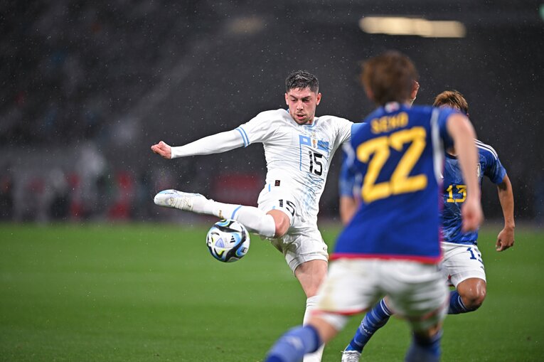 世界レベルのシュートを放ち、こぼれ球をゴールに押し込んだバルベルデ　©︎Takuya Kaneko/JMPA