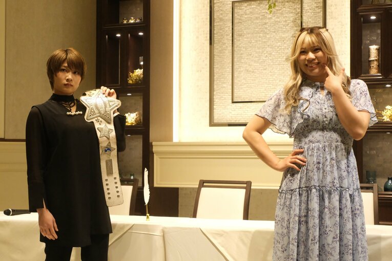 安納サオリと挑戦者の羽南　©Norihiro Hashimoto