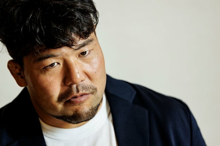 欧州や米国でのプレー経験をもとに、日本ラグビー発展に向けたアイデアを口にした畠山健介（36歳） ／ photograph by Kiichi Matsumoto