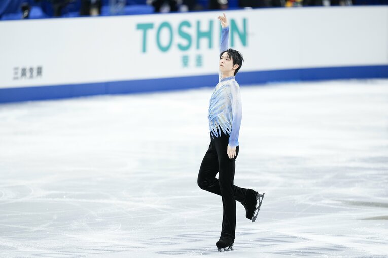 2021-2022シーズンのショートプラグラム『序奏とロンド・カプリチオーソ』　©Asami Enomoto