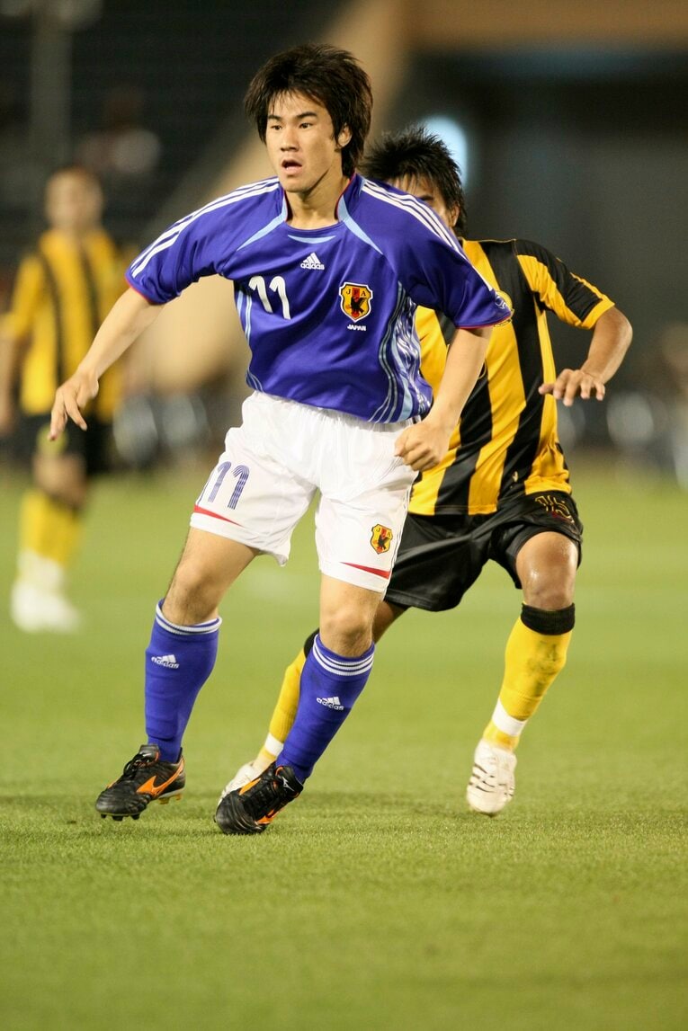 2007年、代表ユニフォームに身を通して　©Toshiya Kondo