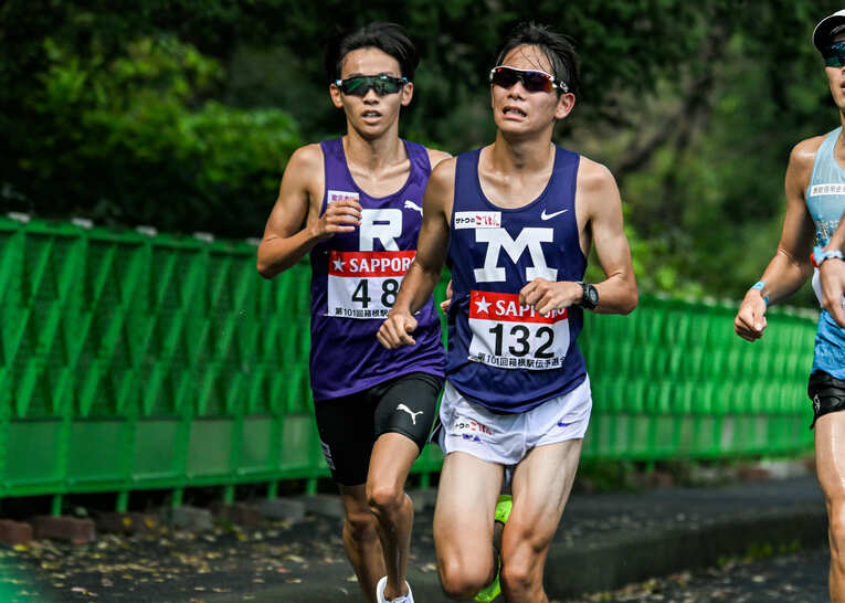 立教大・小倉史也（48番／3年）　©Nanae Suzuki