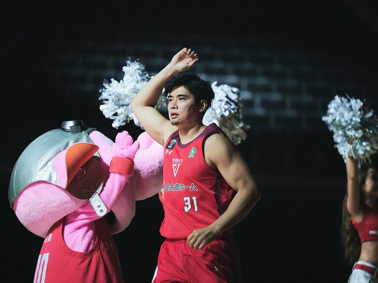 イベントに登場した千葉ジェッツ 原修太