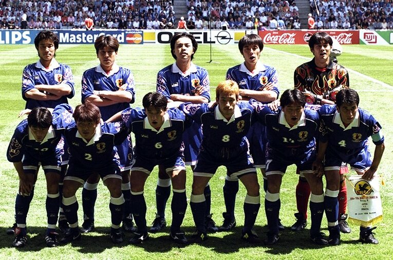 1998フランスW杯アルゼンチン戦スタメン ／ photograph by Getty Images