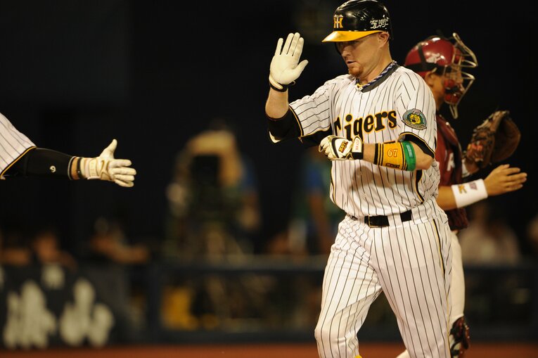 阪神在籍2年目の2010年には、バース以来となる「助っ人外国人40本」を記録して本塁打争いも演じたブラゼル（写真は2011年）　©︎Naoya Sanuki