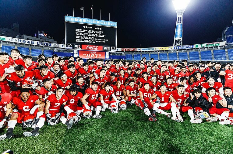 タックル騒動を経てTOP8復帰を果たした日大アメフト部。橋詰監督のもとでの1年半は、あまりに濃いものだった。 ／ photograph by Kiichi Matsumoto