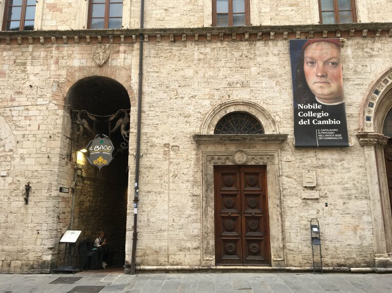 ペルージャの街（8月下旬／筆者撮影）