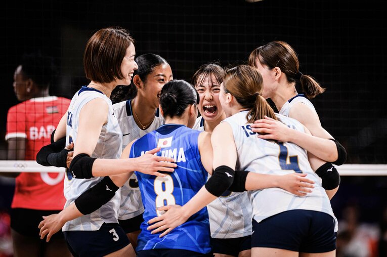 パリ五輪予選ラウンド・ケニア戦　©︎Volleyball World