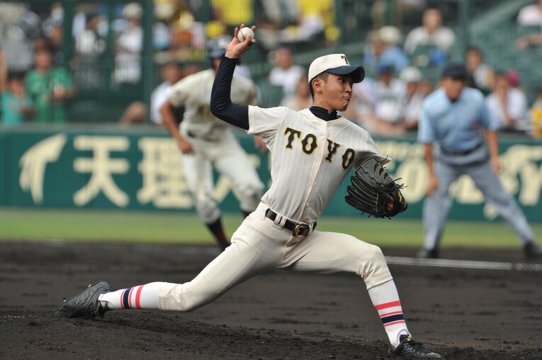 東洋大姫路時代の原樹理　©Hideki Sugiyama