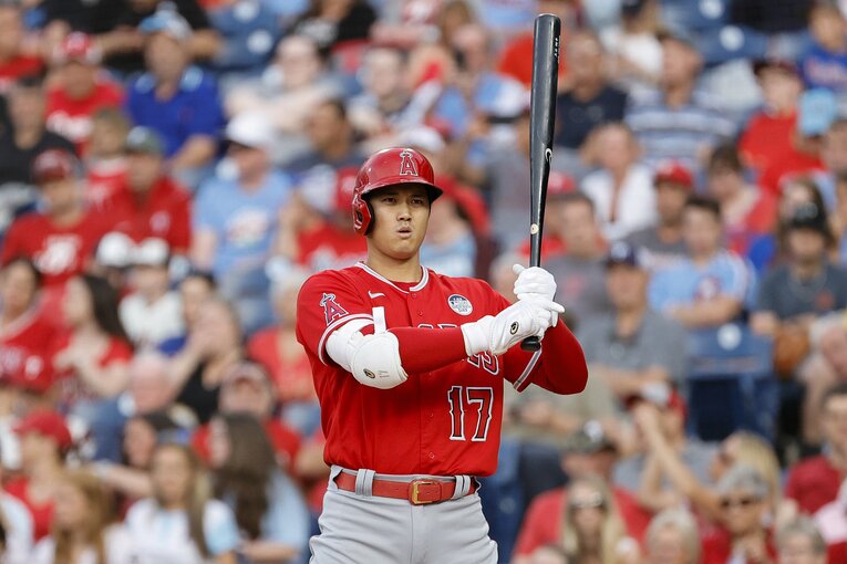 フィリーズ戦での大谷翔平　©Getty Images