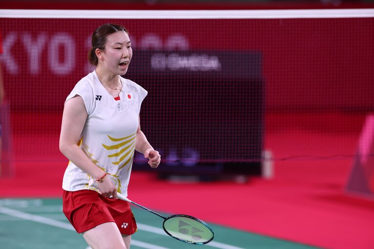 東京五輪で銅メダルを獲得した渡辺・東野ペア　©JMPA