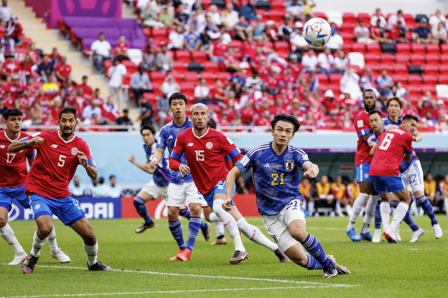 カタールW杯コスタリカ戦　©Kiichi Matsumoto/JMPA