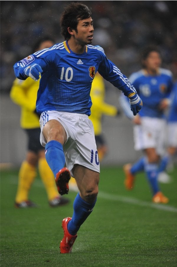 日本代表での山瀬　©Sports Graphic Number