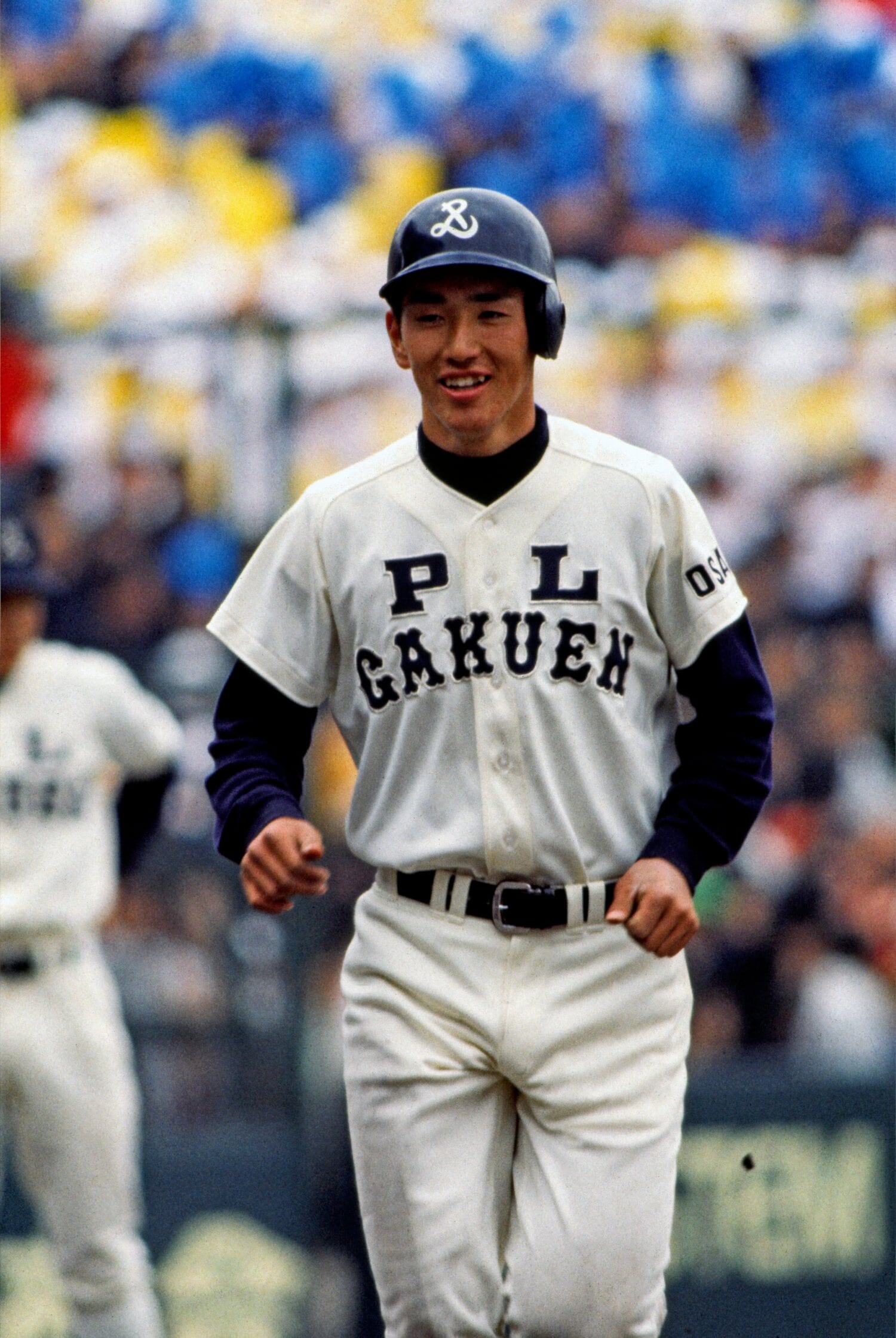 2本のアーチをかけた1984年春の京都西戦　©Katsuro Okazawa／AFLO
