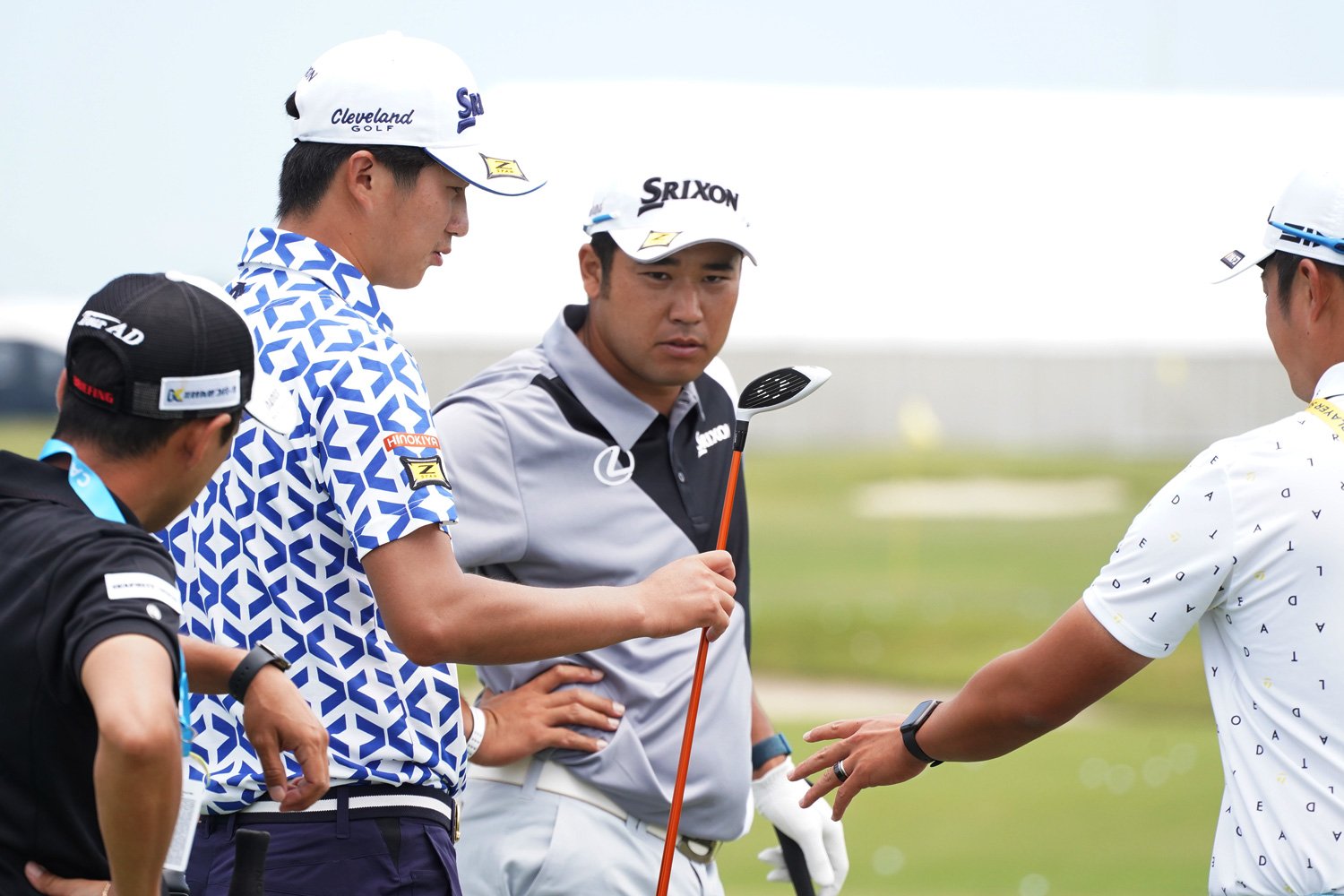 星野陸也は練習場で松山英樹に助言をもらった　©︎Yoichi Katsuragawa