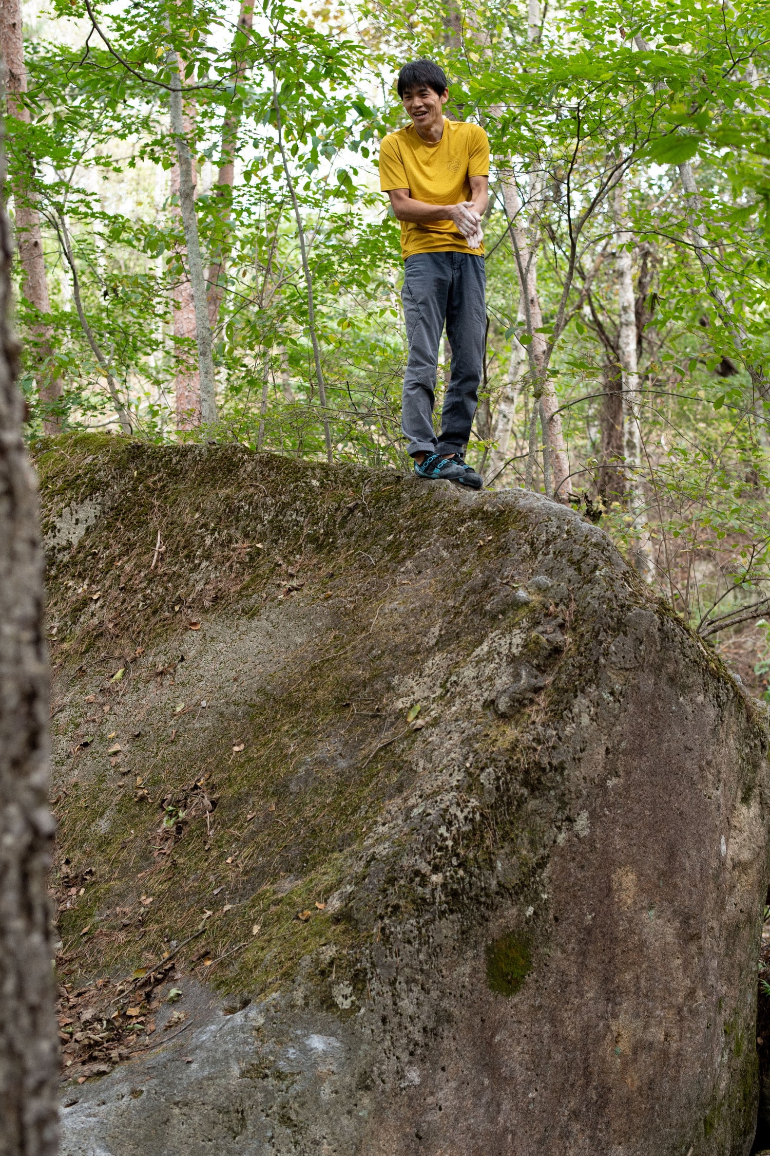 今回のインタビューは瑞牆山で行った ©Miki Fukano