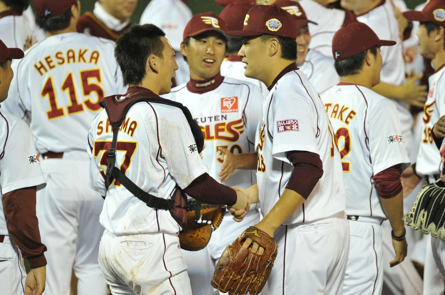 2013年、日本一を掴み取った嶋、田中ともに楽天を去った　©Hideki Sugiyama