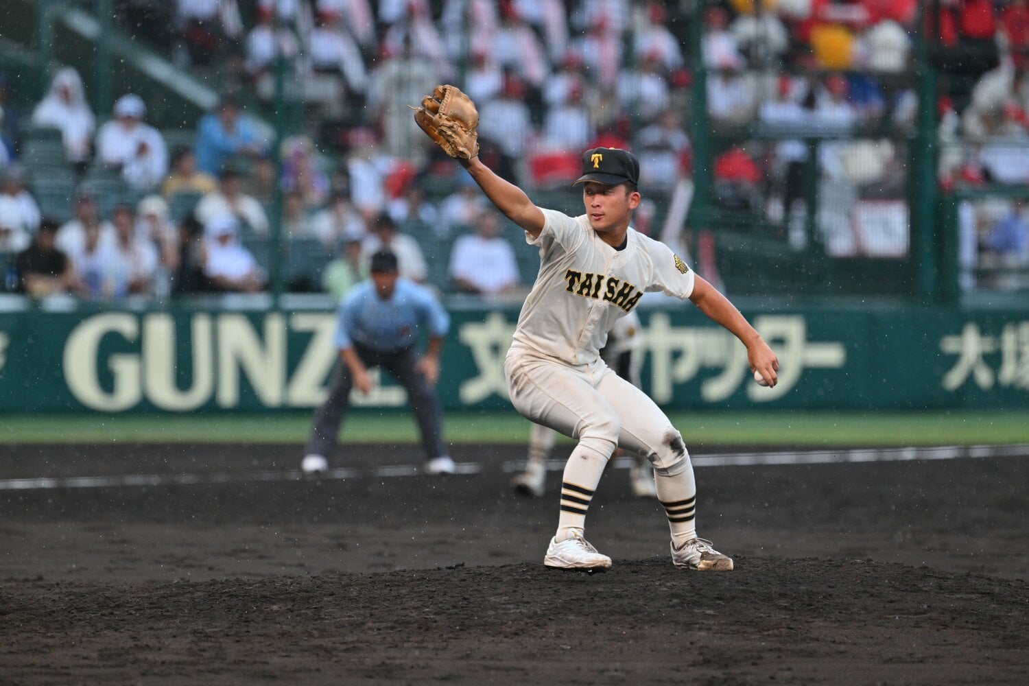 準々決勝では3番手で5回から登板した馬庭　©︎Hideki Sugiyama