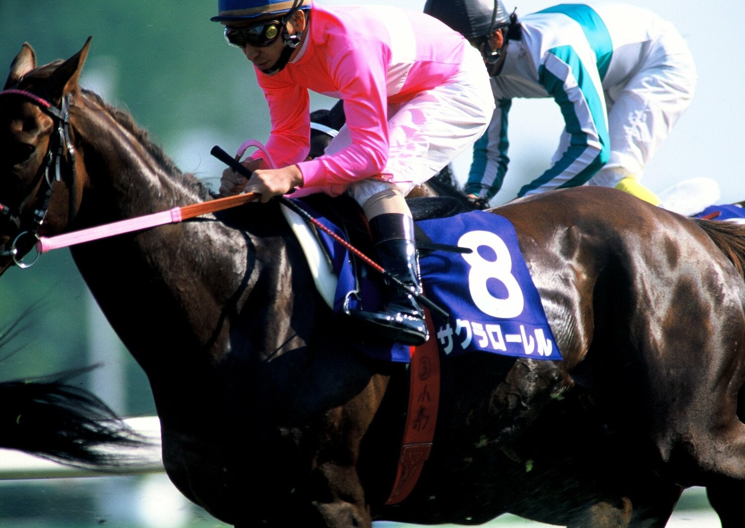 序盤は中団に控えていた1番人気のサクラローレルと横山典弘。レースはここから意外な動きを見せる ©Tomohiko Hayashi