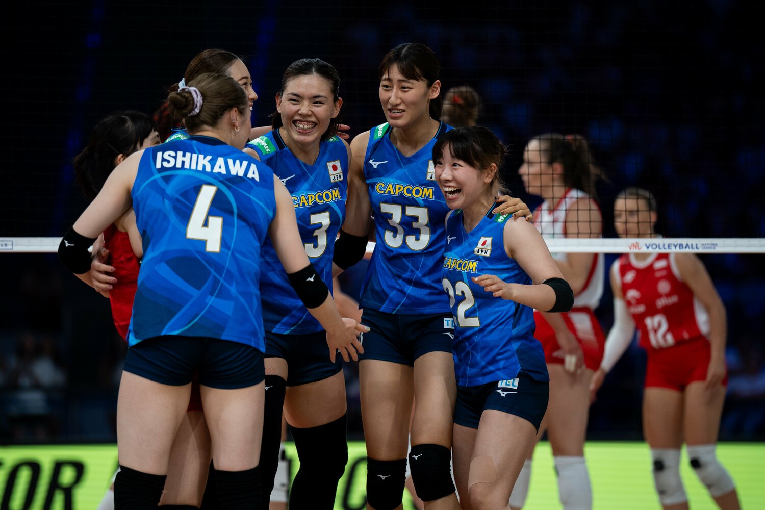 日本代表で徐々にチャンスを掴みつつある中川つかさ（右）　©︎Marcin Golba/NurPhoto via Getty Image