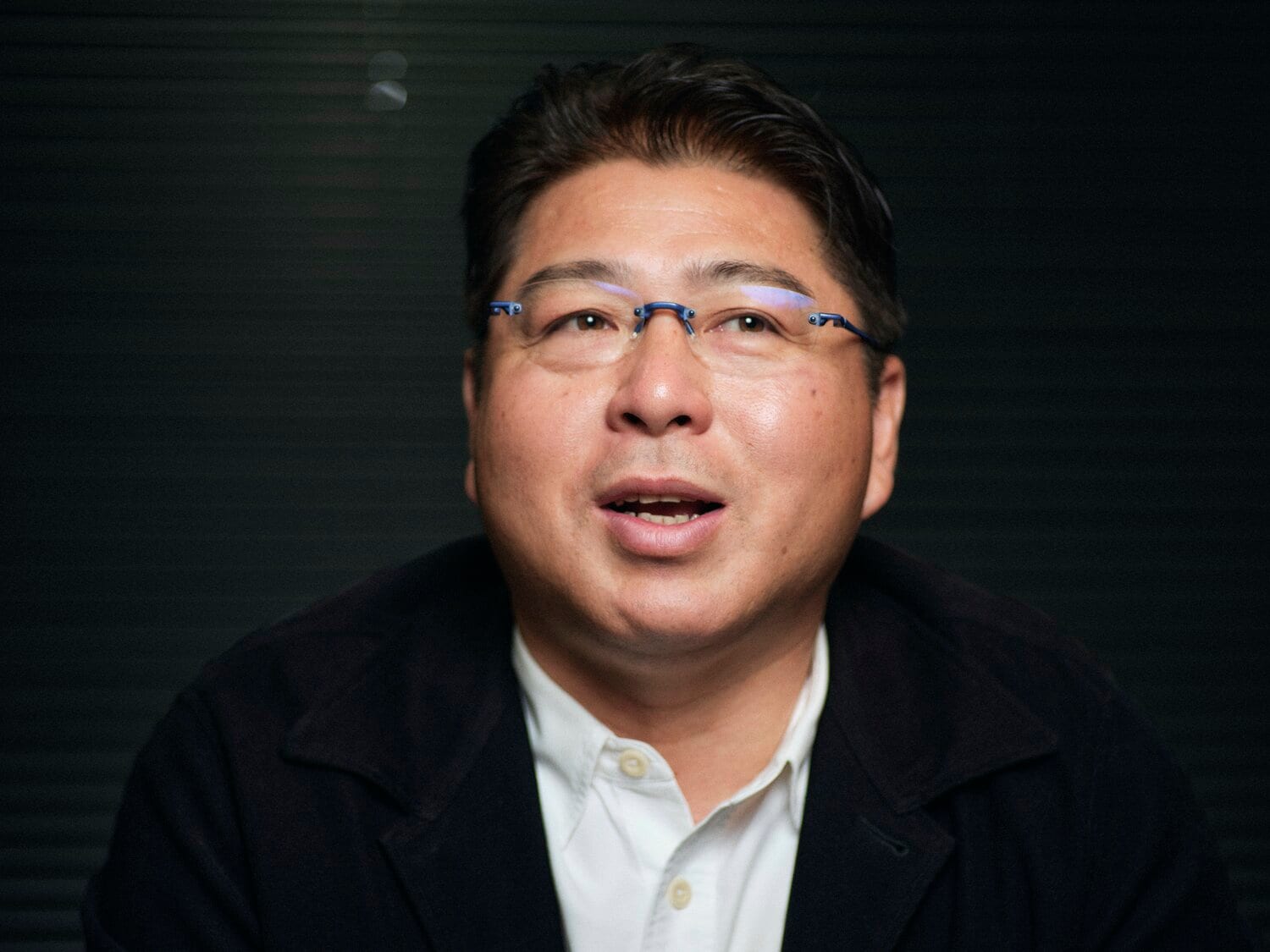 つらい時期の思い出もユーモアたっぷりに話してくれた真中氏　©Yuki Suenaga