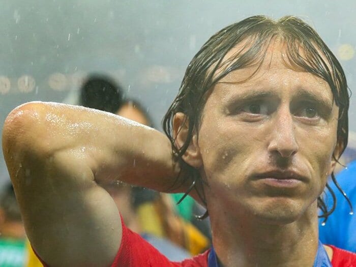 モドリッチ、泣き顔でのW杯MVP。誰よりもタフな天才に世界が虜に。<Number Web> photograph by Getty Images