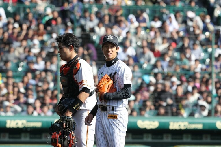 トライアウトに登板した際の荻野　©Sankei Shimbun