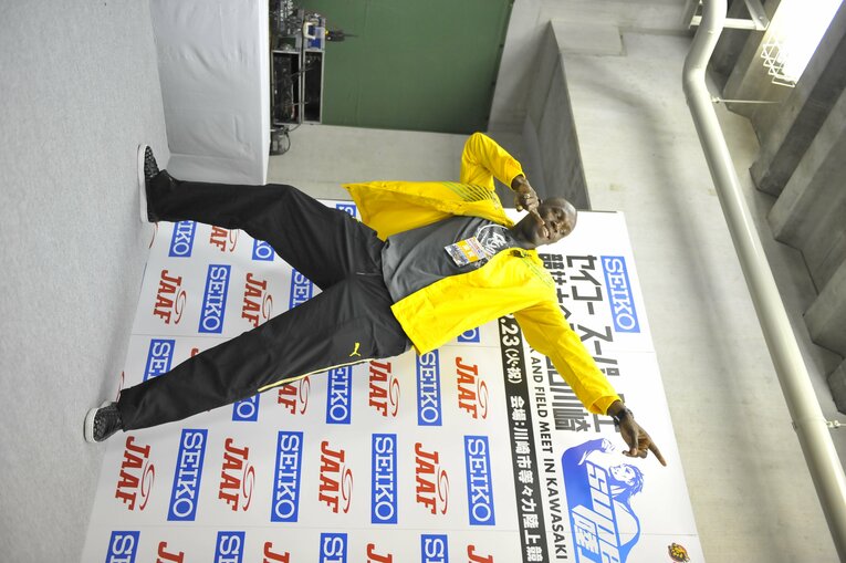 2008年、セイコースーパー陸上競技大会にて　©Toshiya Kondo