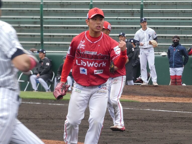 勝利数、防御率、奪三振数でリーグ1位の芦谷汰貴（あしたに・たいき）©Kotaro Tajiri