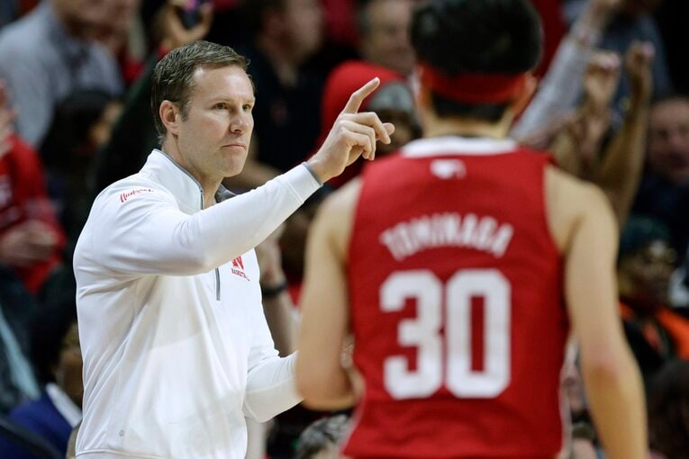 ネブラスカ大を率いたフレッド・ホイバーグHC　©︎Getty Images