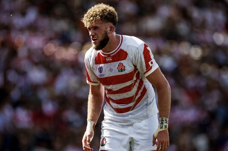 ロックとして途中出場を果たしたワーナー・ディアンズ。チーム最年少ながらイングランド戦のカギを握る好青年を野澤武史氏が解説する ／ photograph by Kiichi Matsumoto