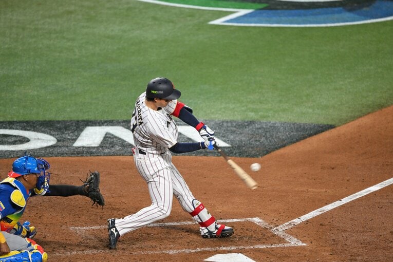 3回ウラ、森下翔太の3ランホームラン　©Nanae Suzuki