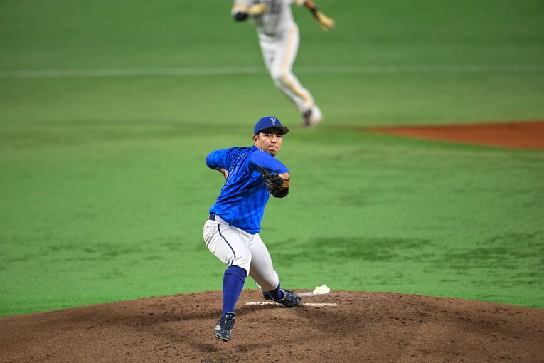 ランナーを出しながらも粘る投球の真骨頂を見せた日本シリーズ第3戦　©Nanae Suzuki