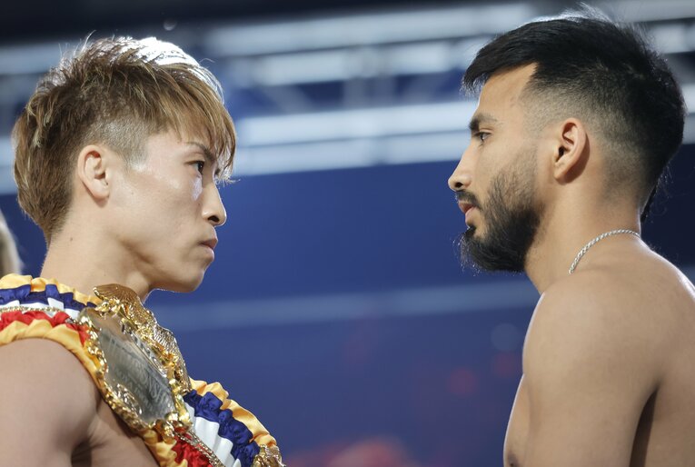 井上尚弥と挑戦者ラモン・カルデナス　©Getty Images