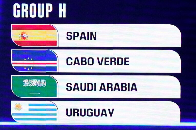 北中米W杯グループステージの組み合わせ：H組（全12グループの8枚目…画像はまだまだ続きます）　©PA Images/JIJI PRESS