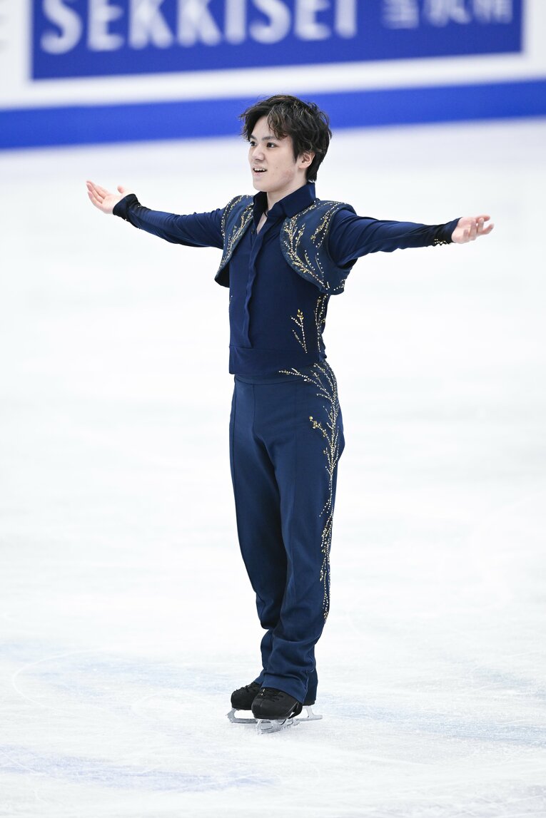 2022年世界選手権で優勝した宇野昌磨　©︎Asami Enomoto